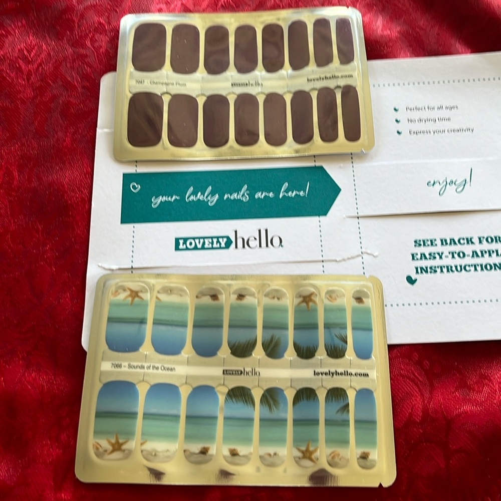 Lovely Hello Nail Wraps - 2 sets